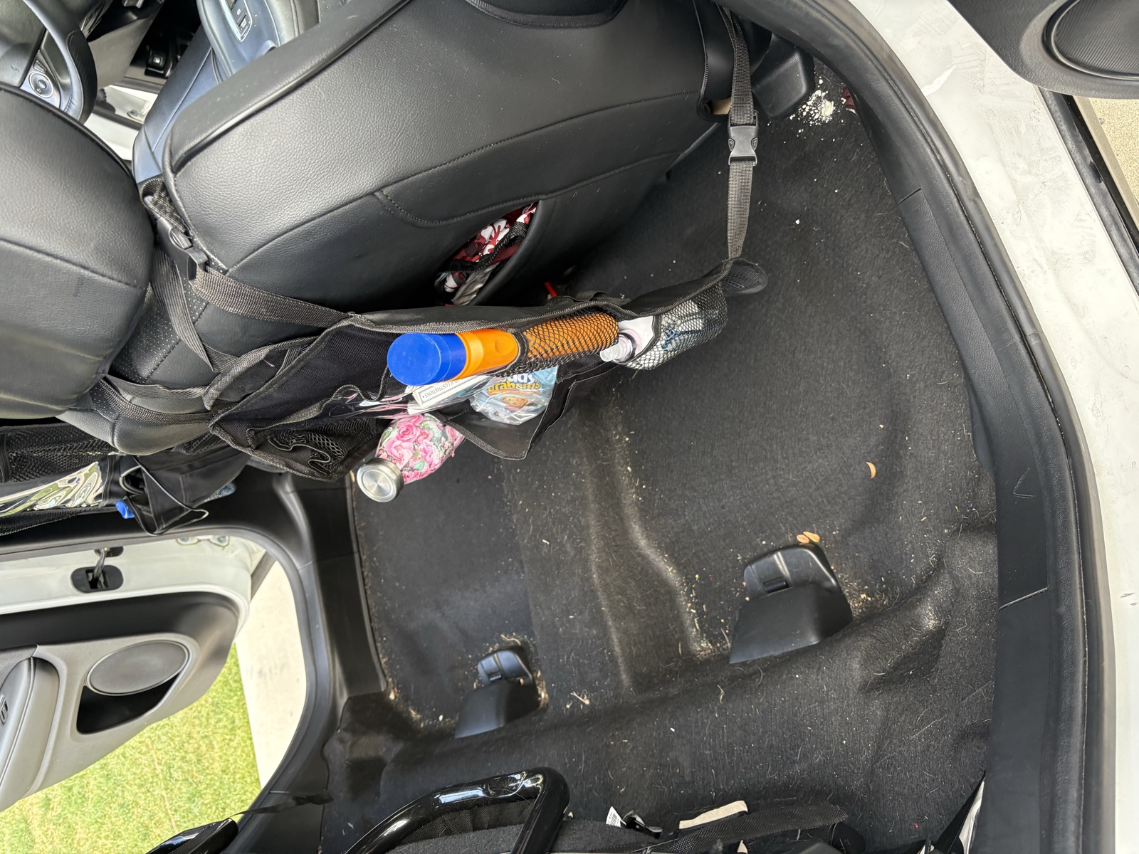 Before — the same surface, dirty